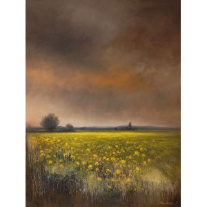 Tahir Bilal Ummi, 36 x 48 Inch, Oil on Canvas, Landscape Painting, AC-TBL-116